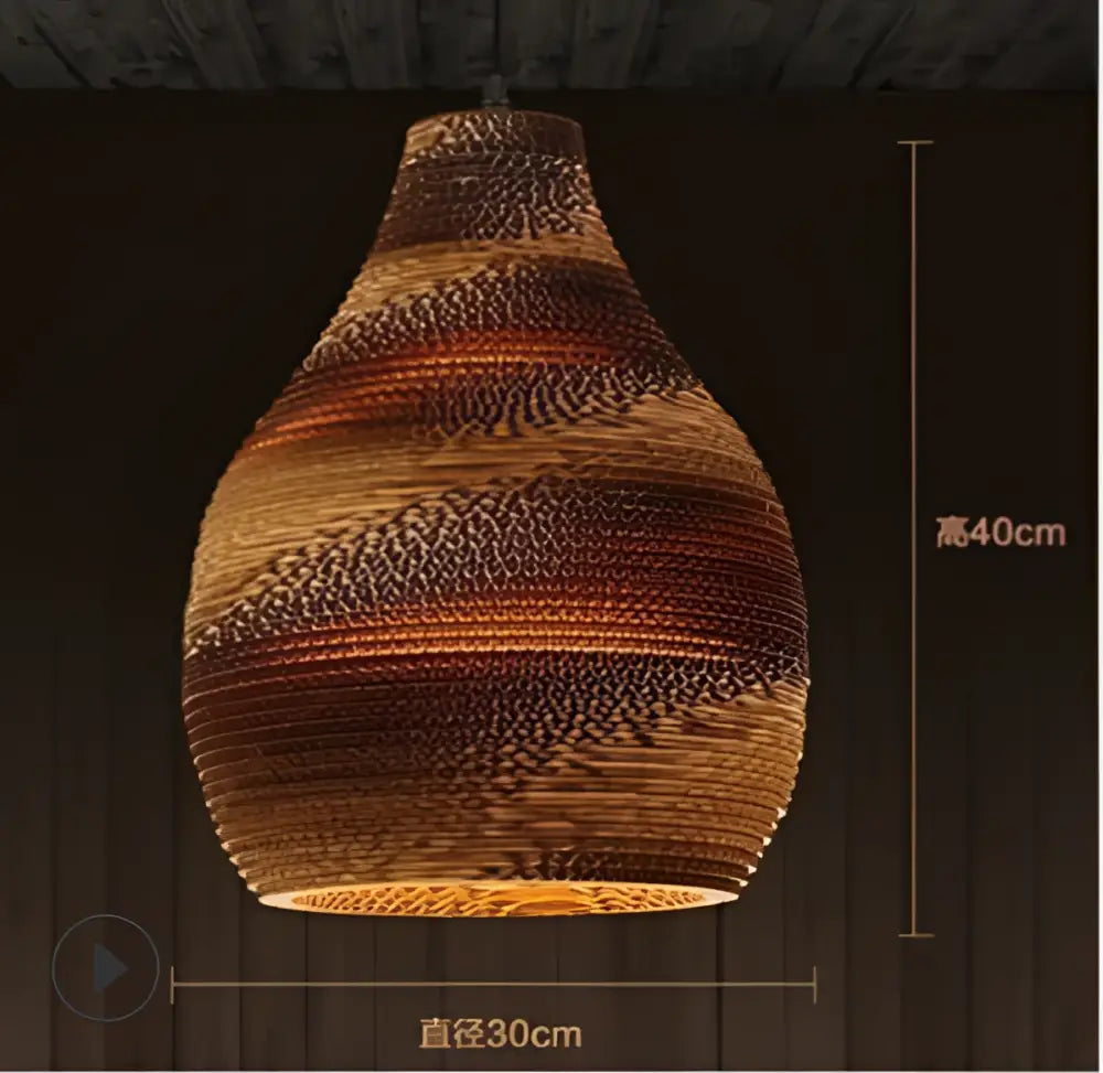 DecorBites™ Chinese Paper Honeycomb Pendant Lights Cardboard Personalized Home Decor Luminaire