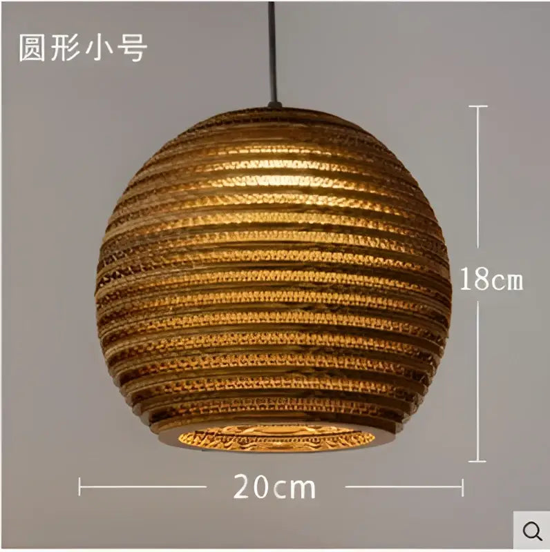 DecorBites™ Chinese Paper Pendant Light for Restaurant Living Room, Southeast Asian Style