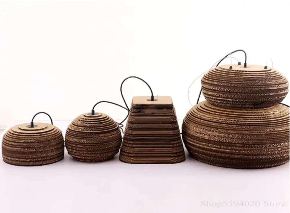 DecorBites™ Chinese Paper Pendant Light for Restaurant Living Room, Southeast Asian Style