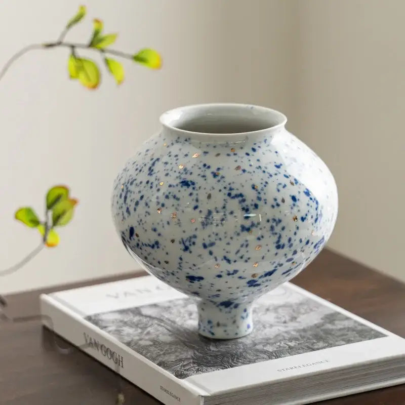 DecorBites™ Chinese Retro Ceramic Vase Flower Arrangement Handmade Home Decor