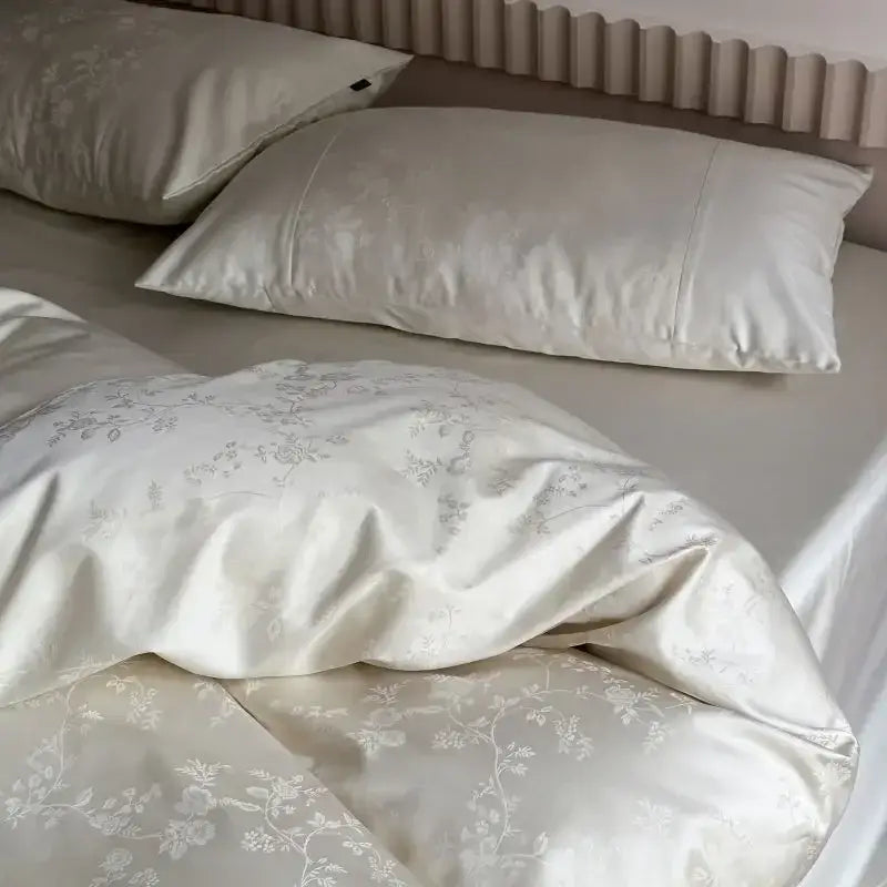 DecorBites™ Chinese Style 100% Cotton Jacquard Duvet Cover Set - Luxury Queen Bedding
