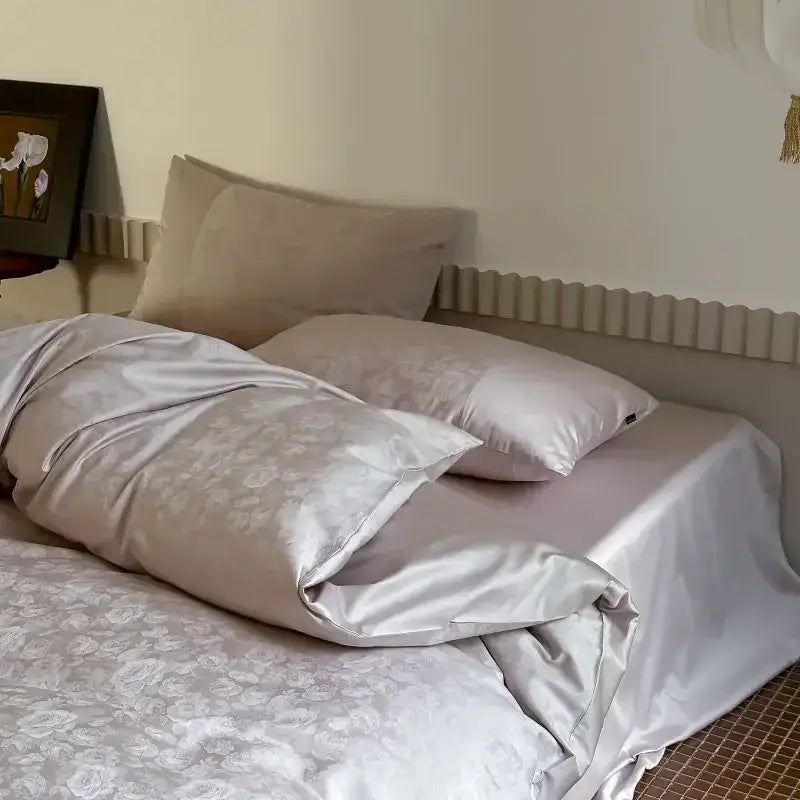 DecorBites™ Chinese Style 100% Cotton Jacquard Duvet Cover Set - Luxury Queen Bedding
