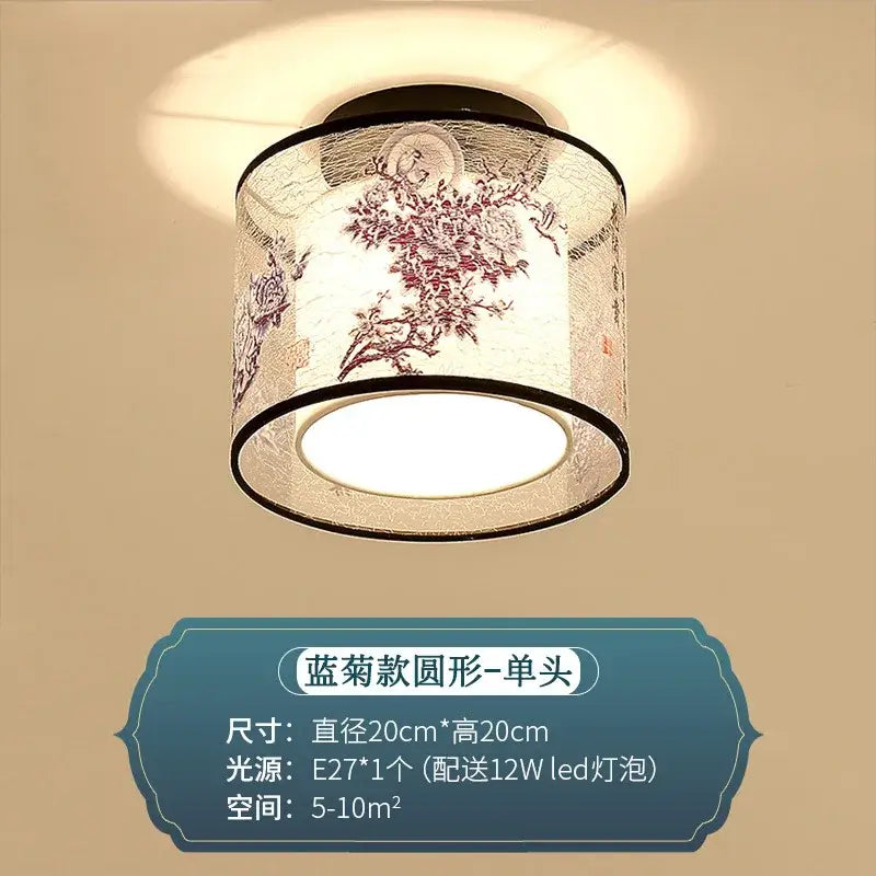DecorBites™ Chinese Style Ceiling Lamp, Creative Warm Light for Hotel Villa Corridors