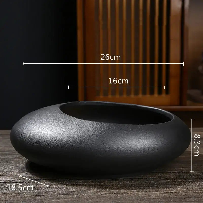 DecorBites™ Chinese Style Ceramic Flowerpot Vase Bonsai Floral Decor Jianshan Tool Home Arrangement
