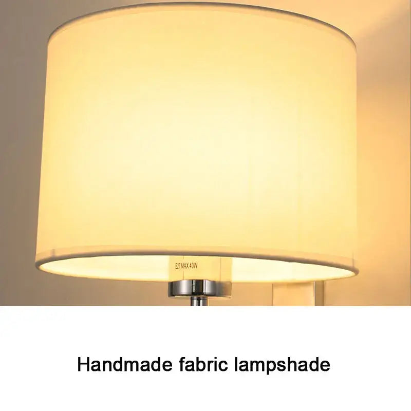 DecorBites™ Chinese Style Cloth Covered Wall Lamp for Bedroom and Living Room