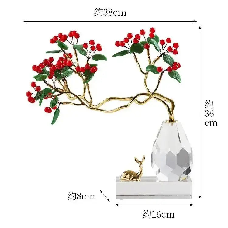 DecorBites™ Chinese Style Crystal Ornaments for Home Decoration and Gifts