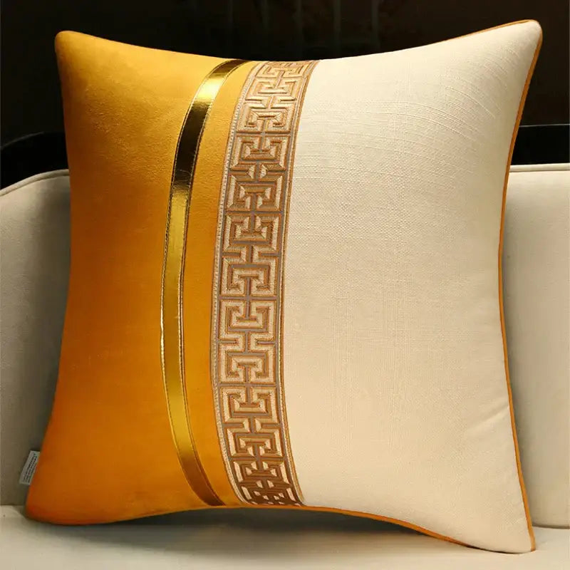 DecorBites™ Chinese Style Decorative Pillow Cover for Home, Living Room, Sofa, Bedside