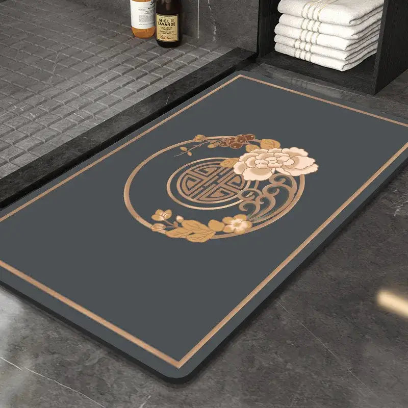 DecorBites™ Chinese Style Diatom Mud Entry Door Mat - Super Absorbent & Anti-Slip