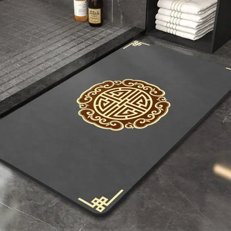 DecorBites™ Chinese Style Diatom Mud Entry Door Mat - Super Absorbent & Anti-Slip