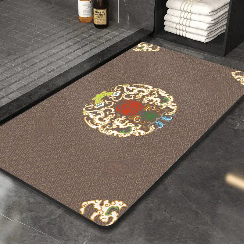 DecorBites™ Chinese Style Diatom Mud Entry Door Mat - Super Absorbent & Anti-Slip
