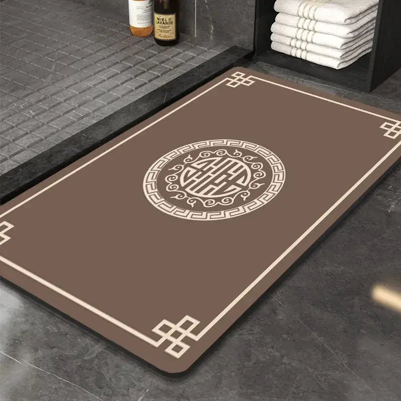 DecorBites™ Chinese Style Diatom Mud Entry Door Mat - Super Absorbent & Anti-Slip