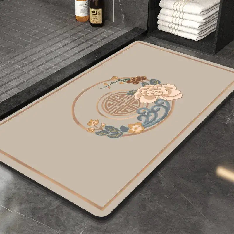 DecorBites™ Chinese Style Diatom Mud Entry Door Mat - Super Absorbent & Anti-Slip
