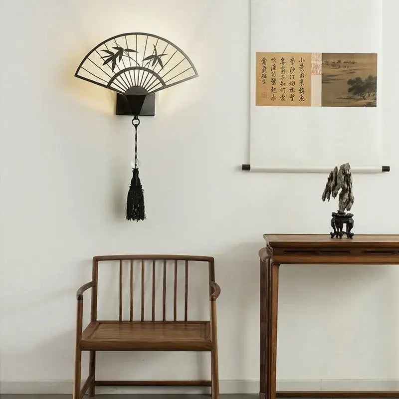 DecorBites™ Chinese Style Iron Art Wall Sconce for Living Room, Bedroom, Hotel, Hallway