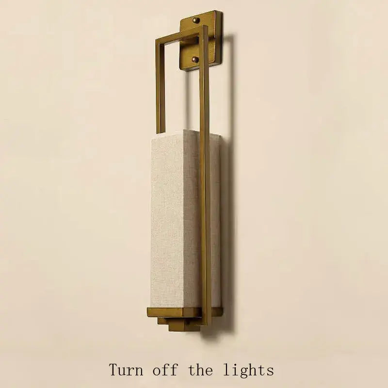 DecorBites™ Chinese Style Wall Lamp for Bedroom & Living Room with E27 Cloth Light Fixture