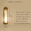 DecorBites™ Chinese Style Wall Lamp for Bedroom & Living Room with E27 Cloth Light Fixture
