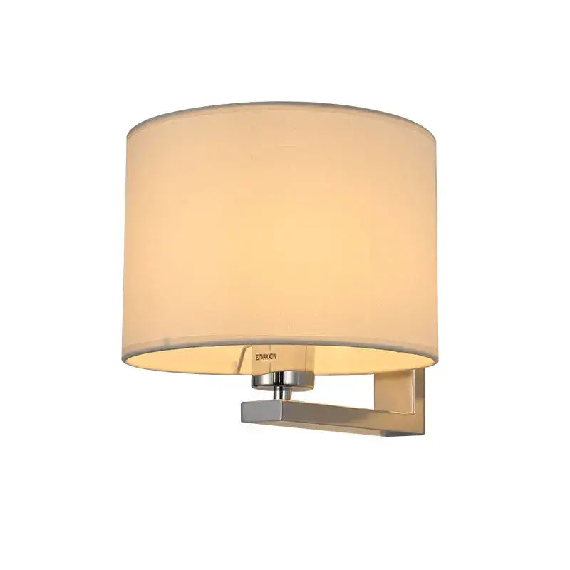 DecorBites™ Chinese Style Wall Lamp Warm Cloth Cover Bedroom Living Room Light