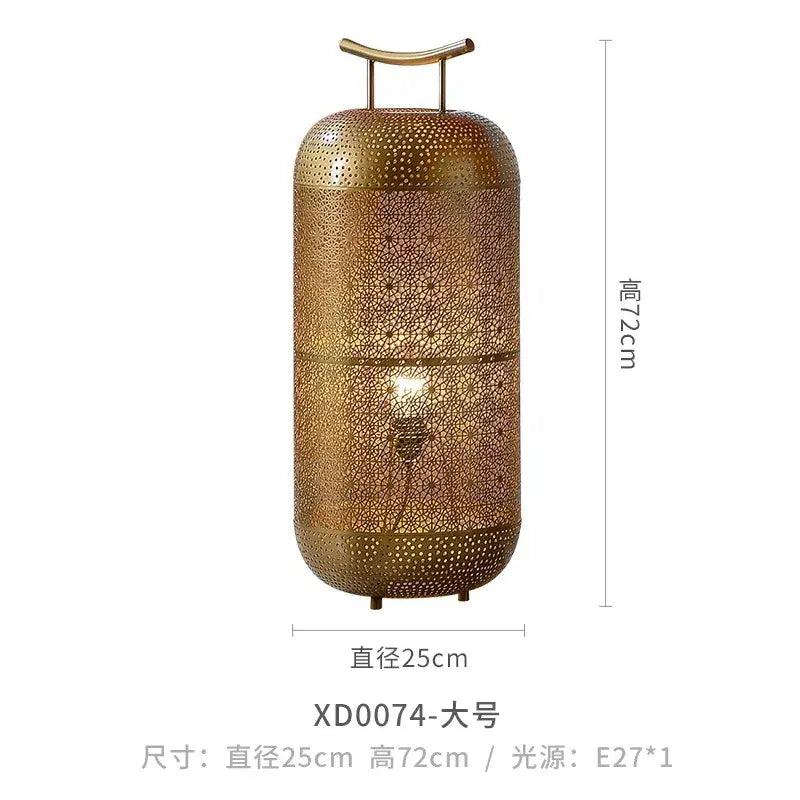 DecorBites™ Chinese Zen Art Birdcage Pendant Light for Restaurant Tea Room