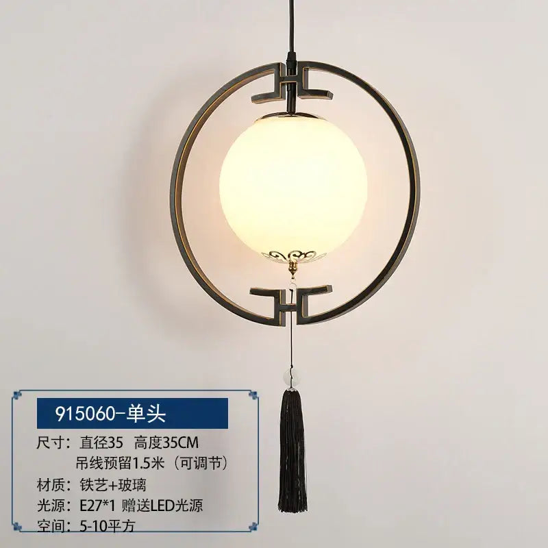 DecorBites™ Chinoiserie Retro Chandelier: Study Bedroom Dining Room Industrial Lighting