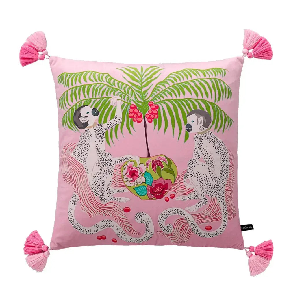 DecorBites™ Chinoiserie Velvet Lumbar Pillow Cover 30x50cm