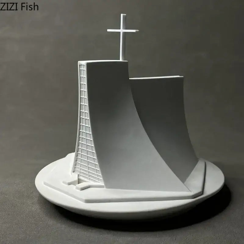 DecorBites™ Christian Church Gypsum Ornaments Luce Chapel Architecture Decoration Home Decor