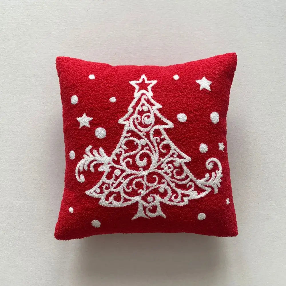 DecorBites™ Christmas Cartoon Embroidered Pillow Covers for Festive Sofa Decor