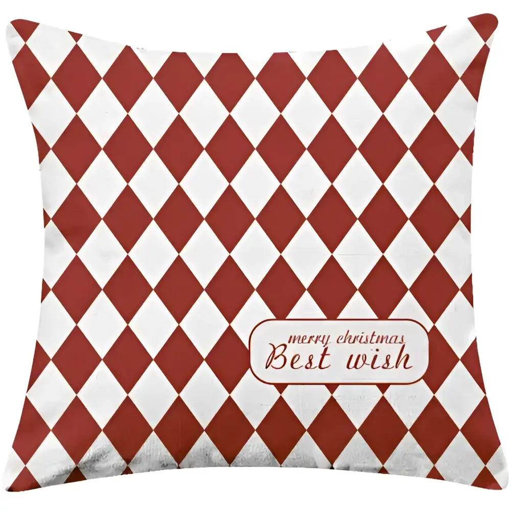 DecorBites™ Christmas Cotton Linen Pillowcases - Decorative Sofa Cushion Cover in Various Sizes