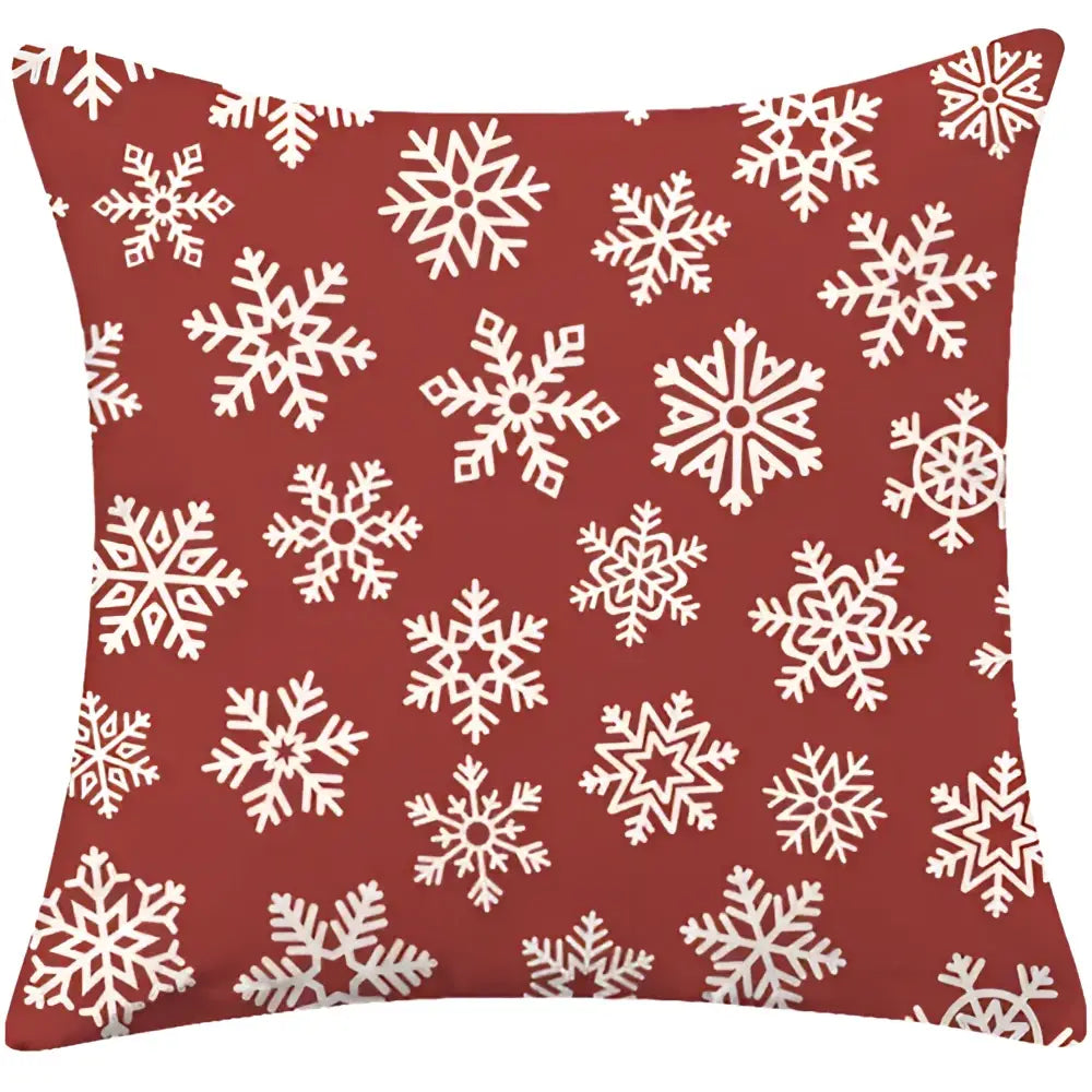 DecorBites™ Christmas Cotton Linen Pillowcases - Decorative Sofa Cushion Cover in Various Sizes