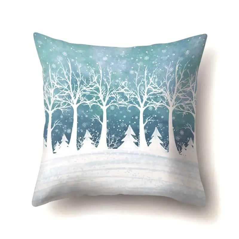 DecorBites™ Christmas Deer Snow Pillow Case