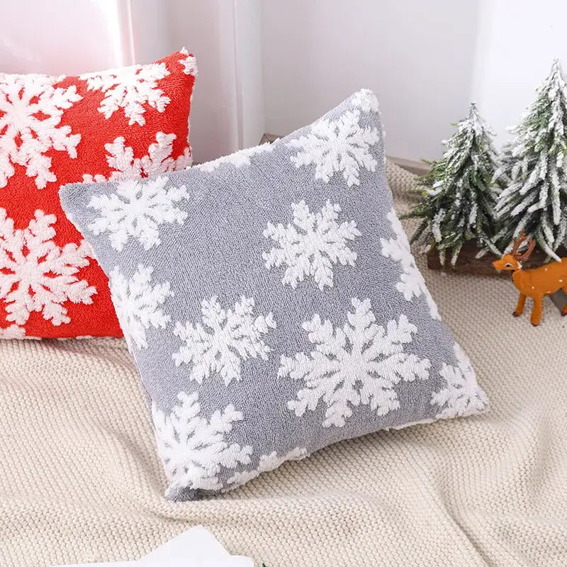 DecorBites™ Christmas Embroidered Pillowcase 45x45cm - Festive Home Decorative Cushions