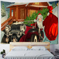 DecorBites™ Christmas Fireplace Tapestry Wall Hanging Home Decor