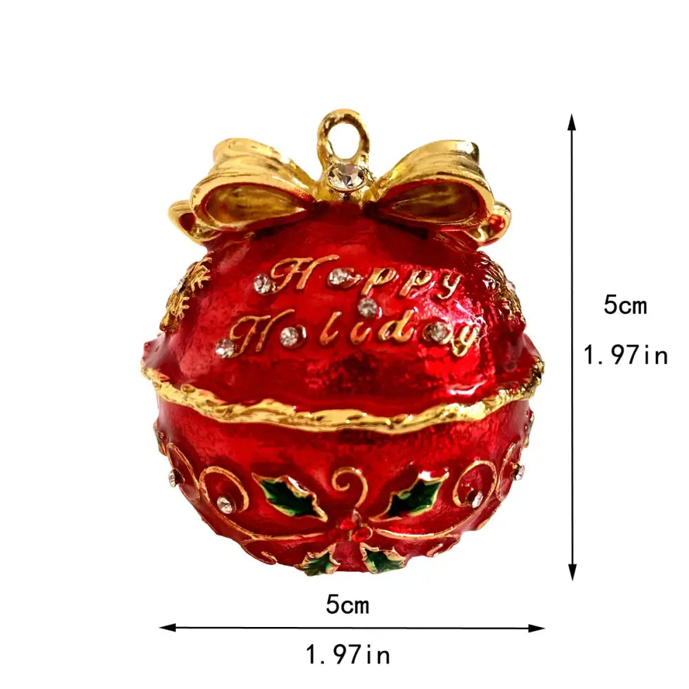 DecorBites™ Christmas Jewelry Trinket Box Wedding Ring Holder Dressing Table Decoration Gift