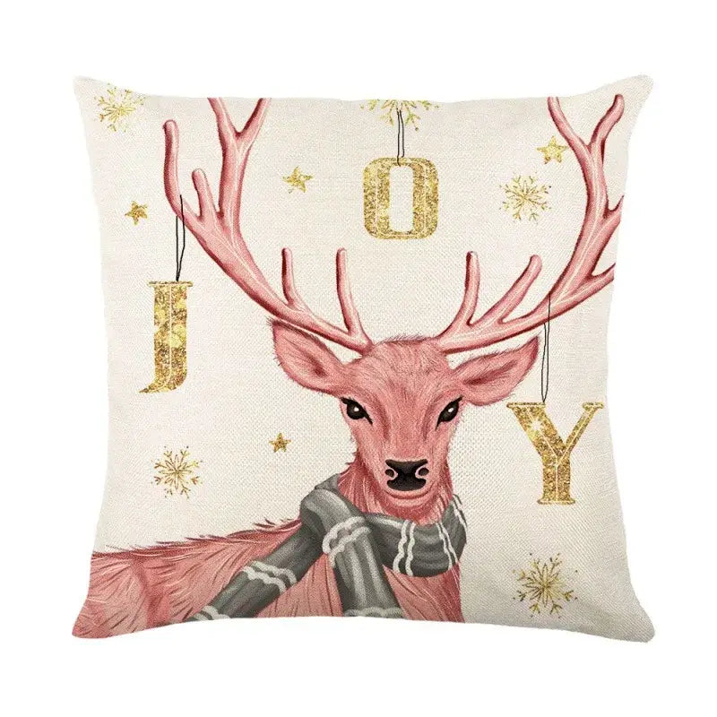 DecorBites™ Christmas Pillowcase Collection - Festive Sofa Decor with Christmas Tree, Elk, Snowman