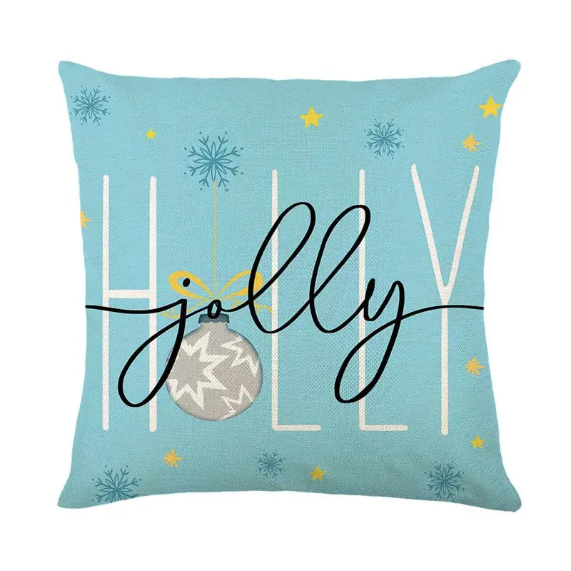 DecorBites™ Christmas Pillowcase Collection - Festive Sofa Decor with Christmas Tree, Elk, Snowman