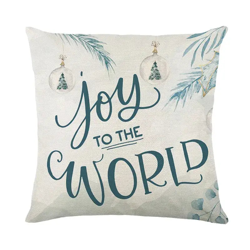 DecorBites™ Christmas Pillowcase Collection - Festive Sofa Decor with Christmas Tree, Elk, Snowman