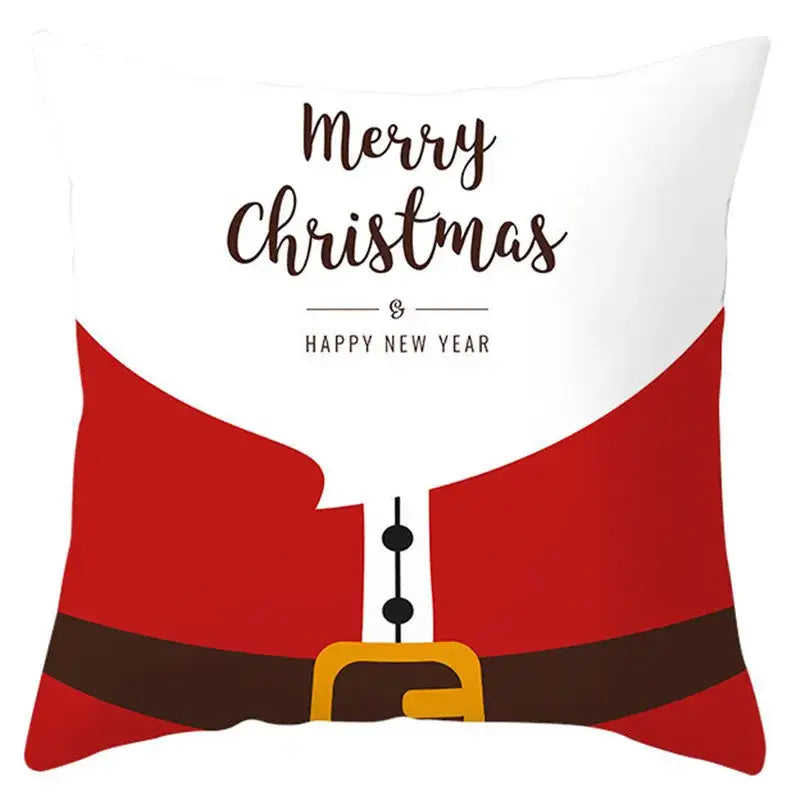 DecorBites™ Christmas Santa Claus Snowflake Pillow Cover 18x18inch