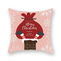 DecorBites™ Christmas Santa Elk Pillowcase 45x45cm for Sofa Chair Decor