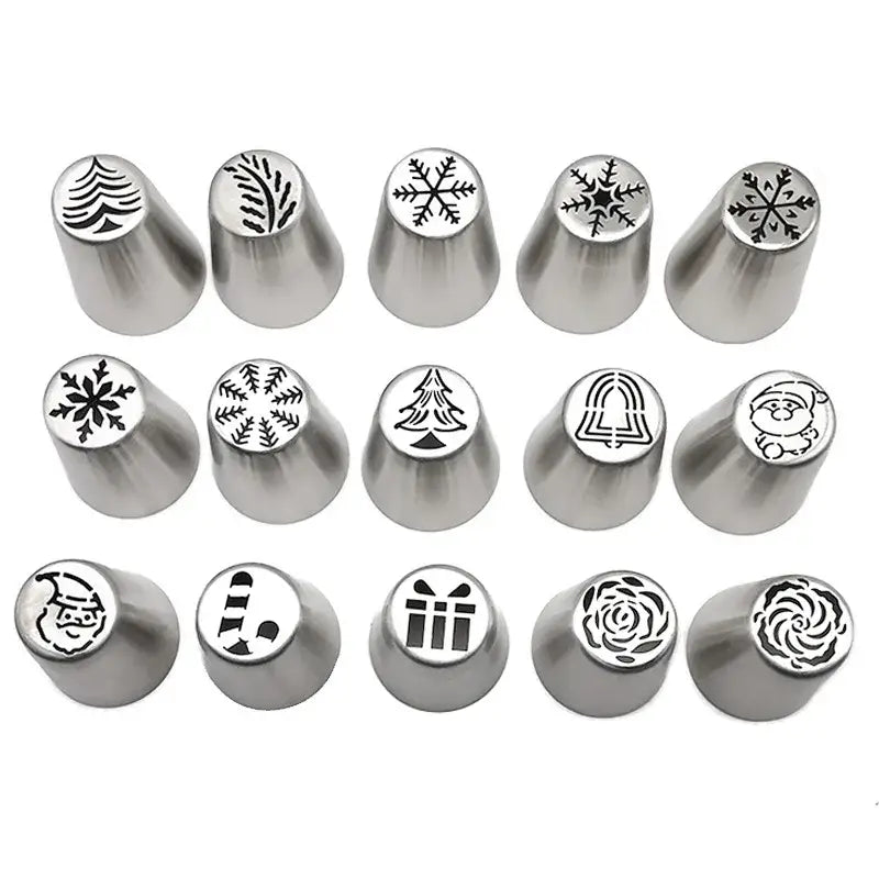 DecorBites™ Christmas Series Cake Decorating Nozzles Set