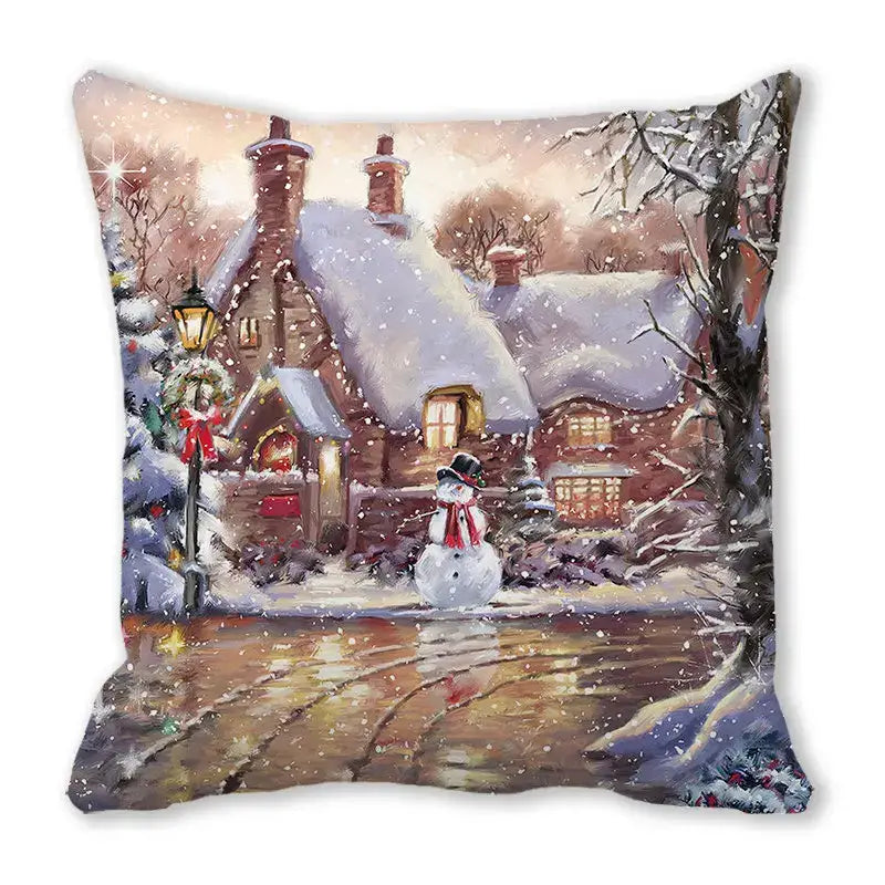DecorBites™ Christmas Short Plush Pillowcase 45x45cm Home Decor