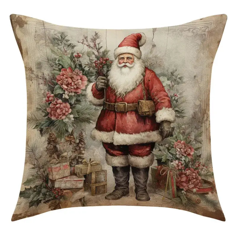 DecorBites™ Christmas Snowman Deer Pillowcase Xmas Home Decoration Sofa Cushion Cover