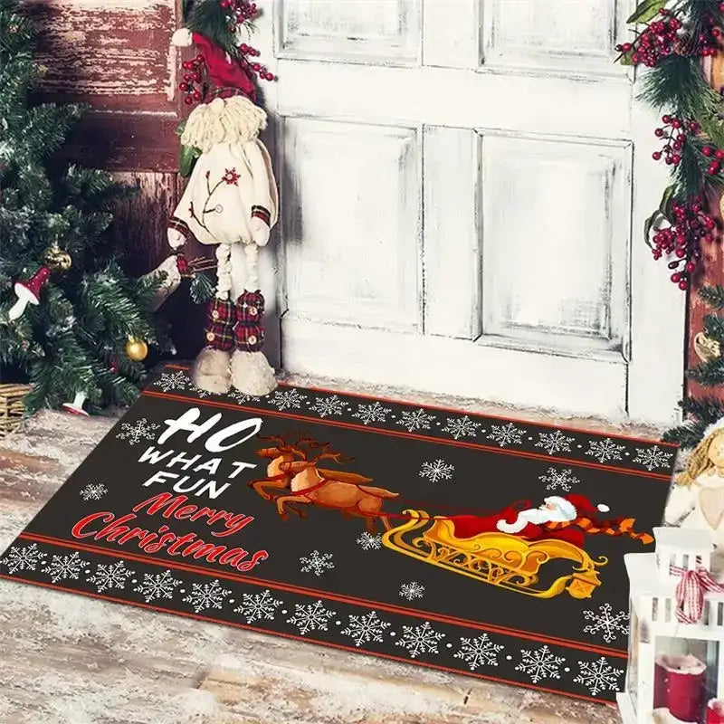 DecorBites™ Christmas Snowman Non-slip Floor Mat
