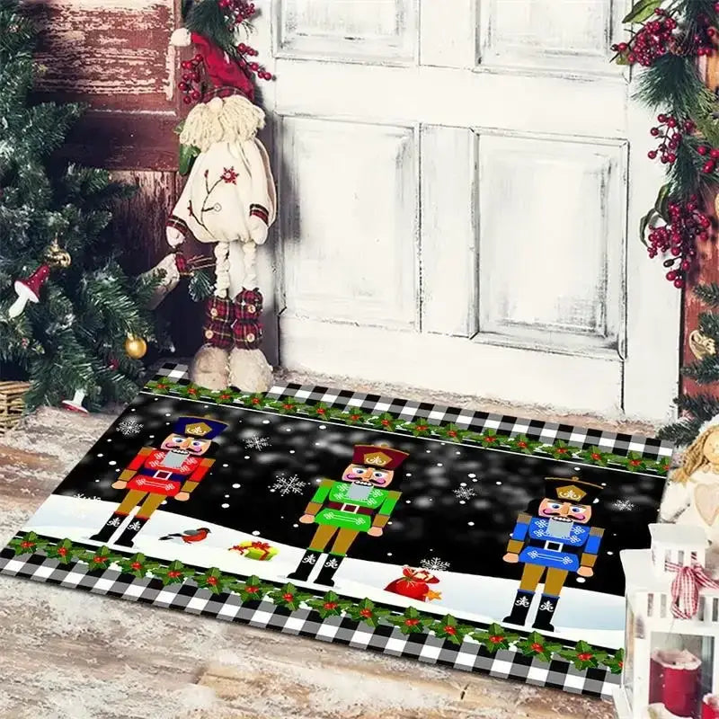 DecorBites™ Christmas Snowman Non-slip Floor Mat