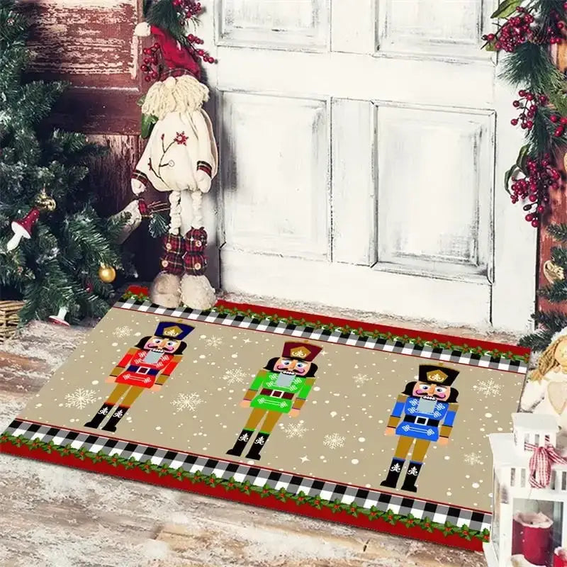 DecorBites™ Christmas Snowman Non-slip Floor Mat