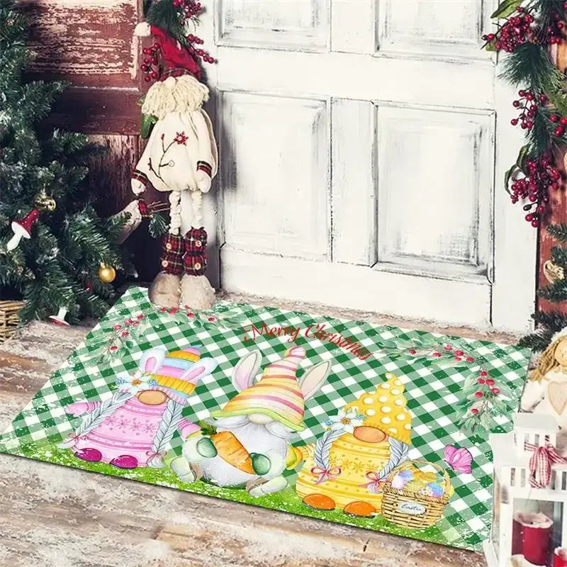 DecorBites™ Christmas Snowman Non-slip Floor Mat
