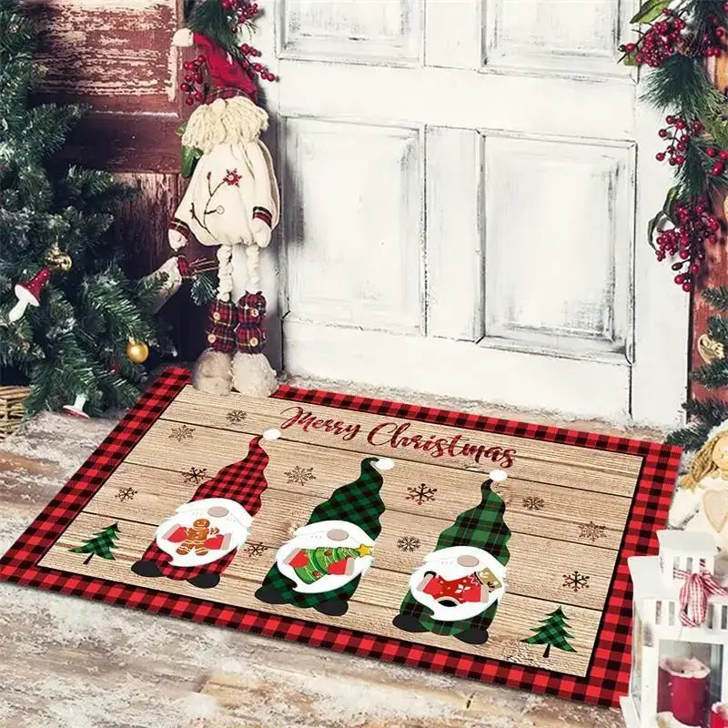 DecorBites™ Christmas Snowman Non-slip Floor Mat