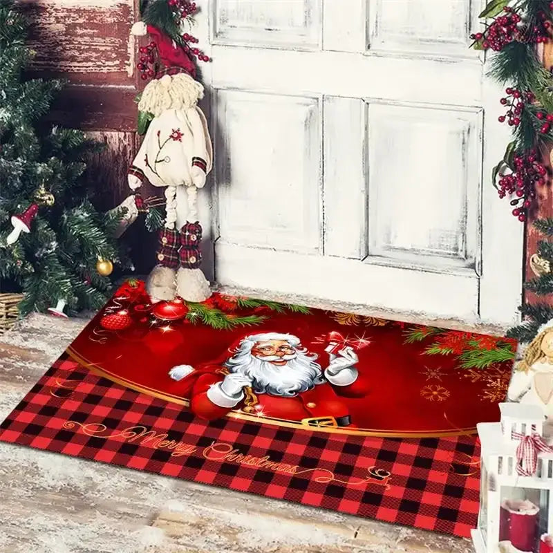 DecorBites™ Christmas Snowman Non-slip Floor Mat