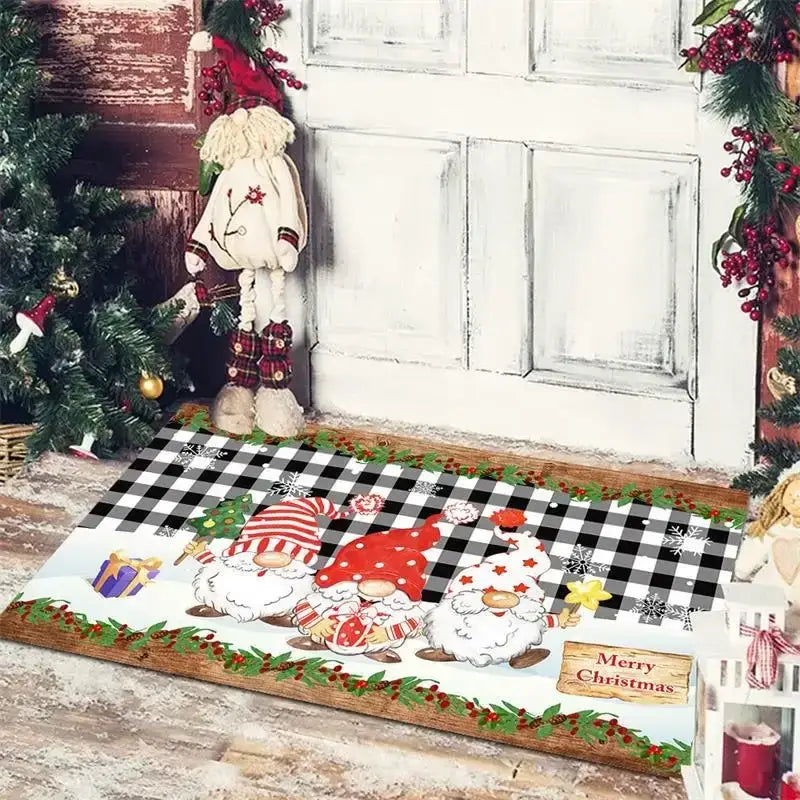 DecorBites™ Christmas Snowman Non-slip Floor Mat