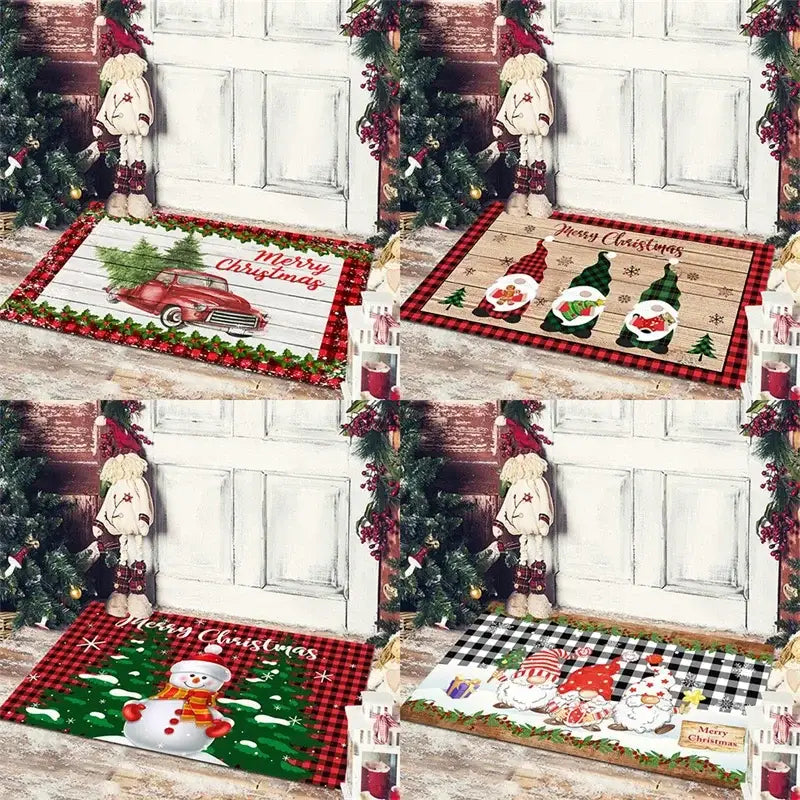 DecorBites™ Christmas Snowman Non-slip Floor Mat