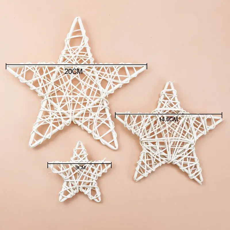 DecorBites™ Christmas Star Wreath Home Decoration - Wedding Background DIY Artificial Plants Wholesale