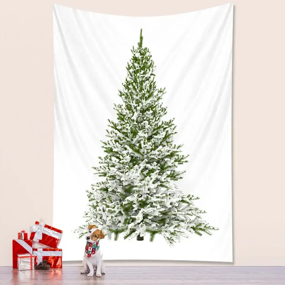 DecorBites™ شجرة عيد الميلاد لتزيين غرفة النوم، نسيج جداري (تابستري)، فرش سرير - ديكور بوهيمي كبير لحفلات رأس السنة الجديدة