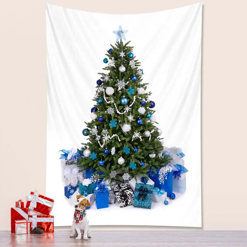 DecorBites™ شجرة عيد الميلاد لتزيين غرفة النوم، نسيج جداري (تابستري)، فرش سرير - ديكور بوهيمي كبير لحفلات رأس السنة الجديدة